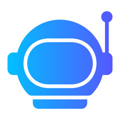 helmet gradient icon