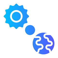 Obraz premium solar gradient icon