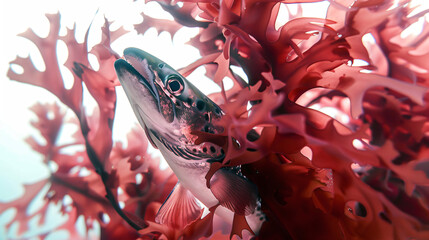 A red algae with a fish