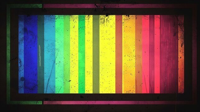 full hd 169 television test pattern with color bars signal retro tv background illustration