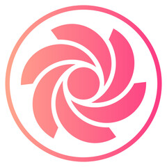 black hole gradient icon