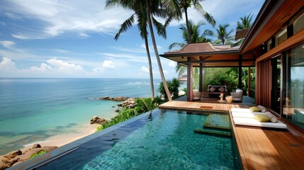 Beachfront Villas with Private Plunge Pools: A Tropical Luxury Retreat Overlooking the Ocean