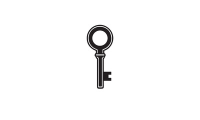 Lock Key logo on white background