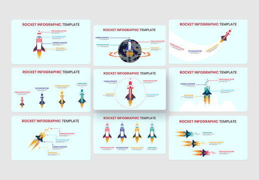 Rocket Infographic Template