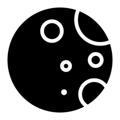 Fototapeta premium moon glyph icon