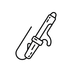 Curling Wand vector icon