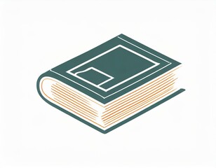 book icon, vector image on white background, logo