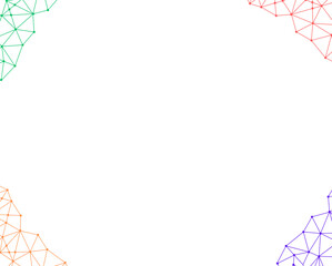 Obraz premium network and digital graphic element background pattern in white background