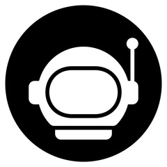 helmet glyph icon © afif