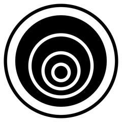 doppler effect glyph icon