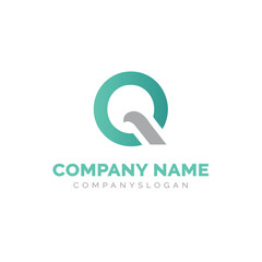 Letter Q logo design, vector logo design 