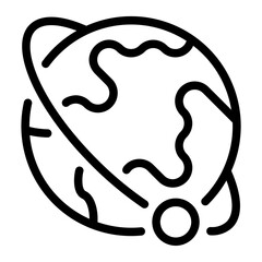 orbit line icon