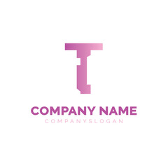 Letter T logo design, vector logo design 