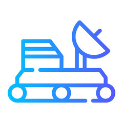 moon rover gradient icon