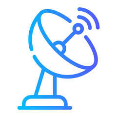 satellite dish gradient icon