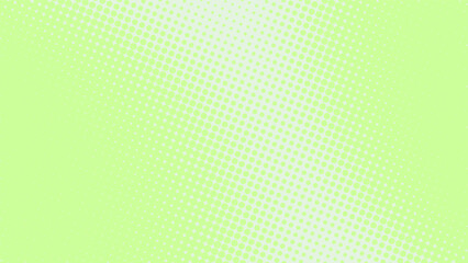Bright green dotted retro pop art background in comic book style. Funny superhero backdrop mockup with dotted design, vector illustration eps10