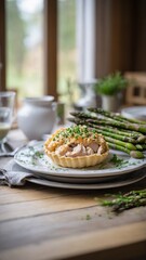 Tarteletter (Pastry Shells with Chicken and Asparagus Filling)