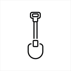 Shovel vector icon