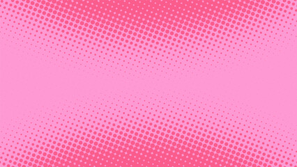 Bright pink dotted retro pop art background in comic book style. Funny superhero backdrop mockup with dotted design, vector illustration eps10