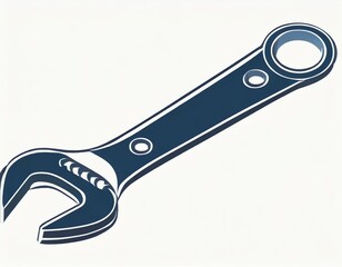 Obraz premium wrench icon, vector image on white background, logo