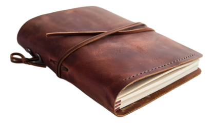 A luxury hand-stitched leather journal