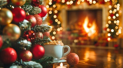 Enjoy a cozy evening by the fireplace, sipping hot cocoa and sharing stories of holidays past.