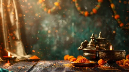 hindu worship materials background