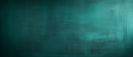 Fototapeta premium Deep teal wall background, smooth texture, even light,