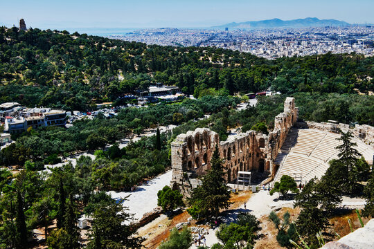Odeon of Herodes Atticus theater, Athens, Greece