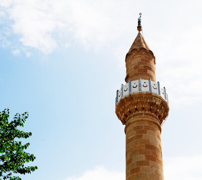 Detail of Bodrum mosque, Old Town Bodrum, Turkey, Europe 