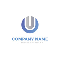 Letter U logo design, vector logo design 