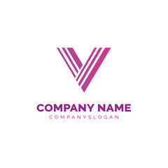 Letter V logo design, vector logo design 