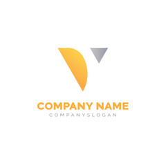 Letter V logo design, vector logo design 