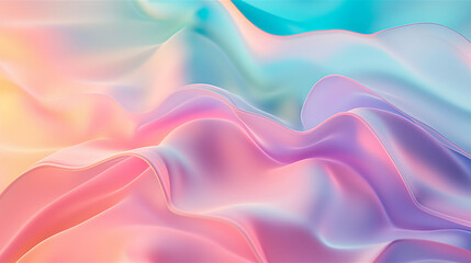 Obraz premium Soft Pastel Abstract Curves