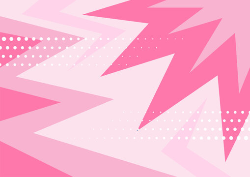 Pop art pink background in retro comic book style with halftone texture. Superhero cartoon fun backdrop design, vector illustration eps10