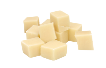 Cubes de fromage pour l'apéritif / Fond transparent
