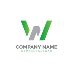 Letter W logo design, vector logo design 