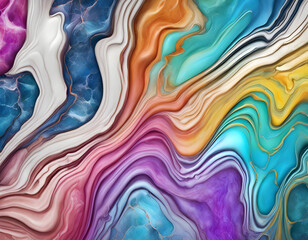 Rainbow colored, crackled marble background
