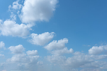 Blue Sky and Clouds in Summer Weather