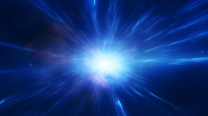 Naklejka premium Digital blue glowing high energy plasma force field in space poster background