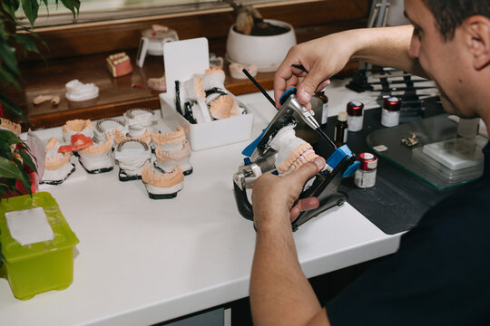 Dental Technician working
