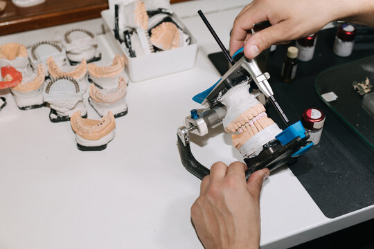 Dental Technician working
