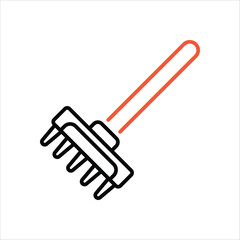 Rake vector icon