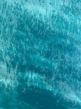 Azure blue water reflection