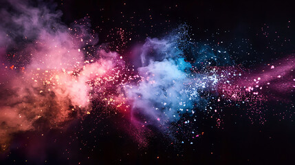 Naklejka premium Fireworks, wallpaper, the beauty that lights up during festivals and important occasions.