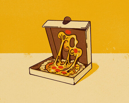 oops, cheesy pizza mishap, dang. 
