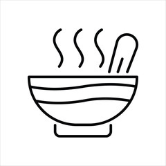 Soup vector icon