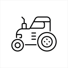 Tractor vector icon