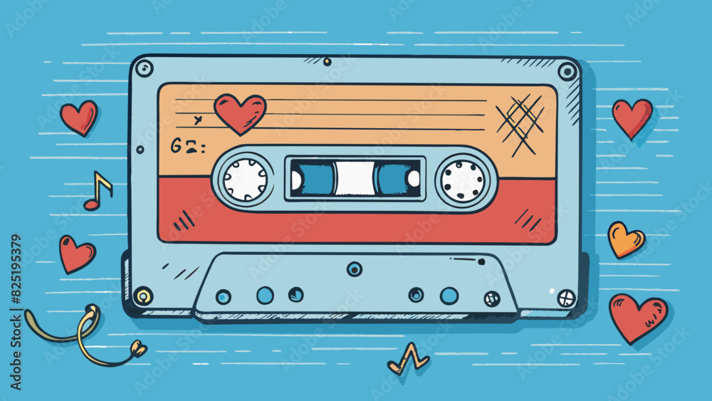 Poster a bittersweet mixtape filled with handwritten song titles and scratched out notes capturing the emot