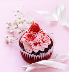 red velvet cupcakes for dessert and gift